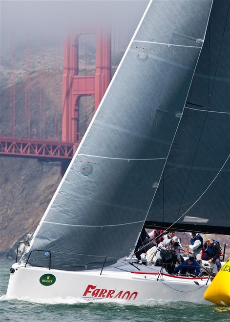 TEAM PREMIER at the windward mark - Rolex Big Boat Series 2011 ©  Rolex/Daniel Forster http://www.regattanews.com